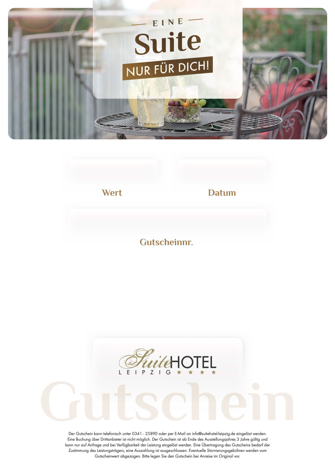 Motiv Eine Suite nur für dich